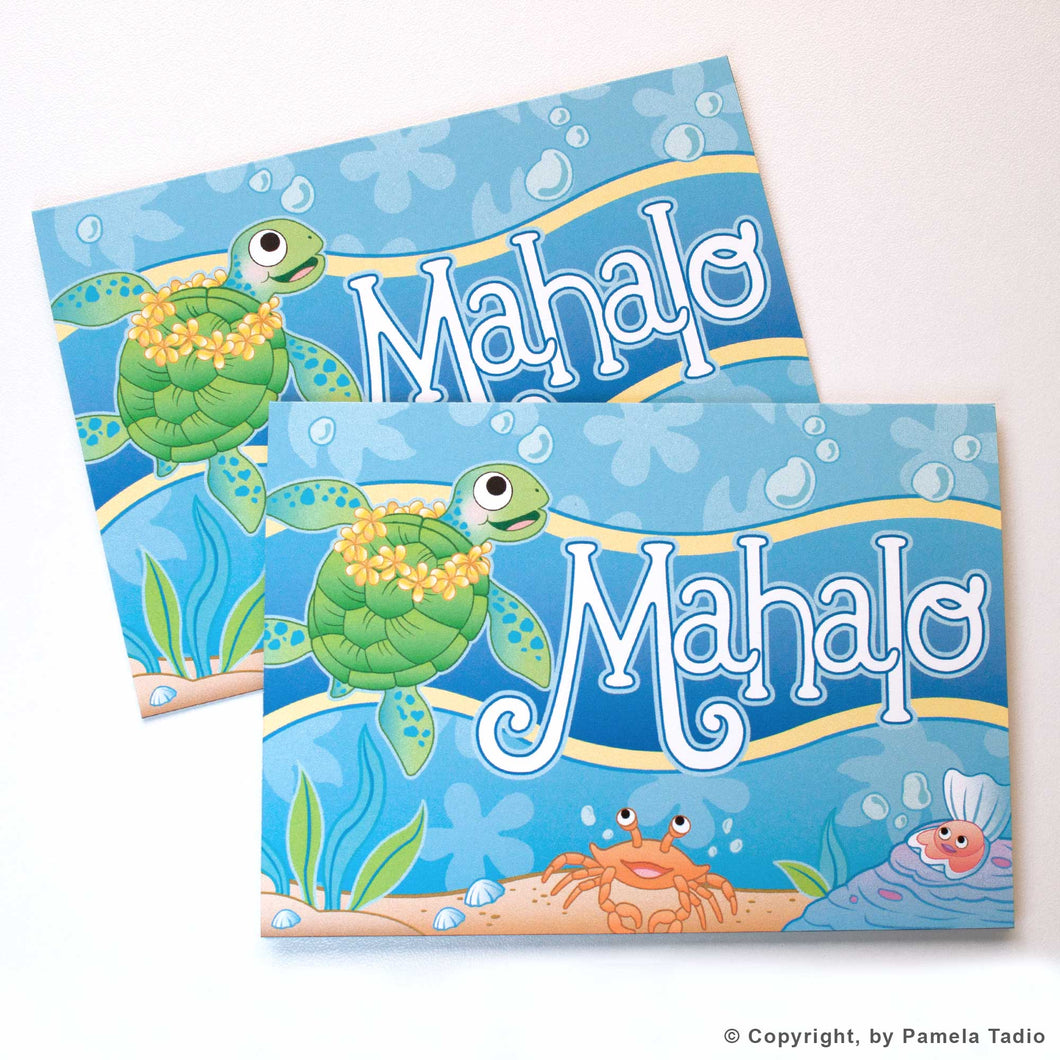 Honu Mahalo - Set of 6 Note Cards