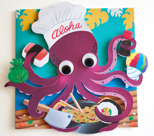 Octopus Chef - Googly for You Greeting Card