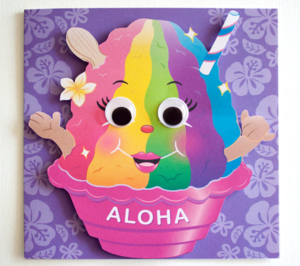 Shave Ice Girl - Googly for You Greeting Card
