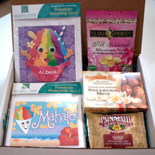 Load image into Gallery viewer, Hawaiian Card and Snack Box Gift Set - Hawaiian Gift Box
