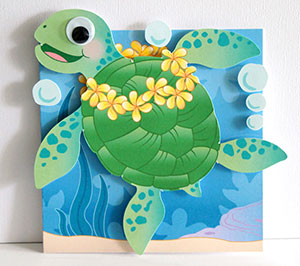 Honu Sea Turtle - Googly for You Greeting Card