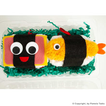 Load image into Gallery viewer, Christmas Ornament - Musubi and Shrimp Tempura Sushi 2 Pack - Food, Handmade, Hawaiian, Hawaii
