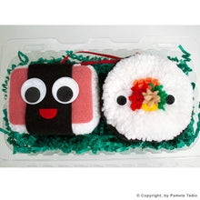 Load image into Gallery viewer, Christmas Ornament - Musubi and Tuna Sushi 2 Pack - Food, Handmade, Hawaiian, Hawaii
