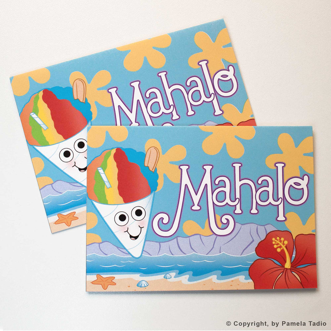 Shave Ice Mahalo - Set of 6 Note Cards