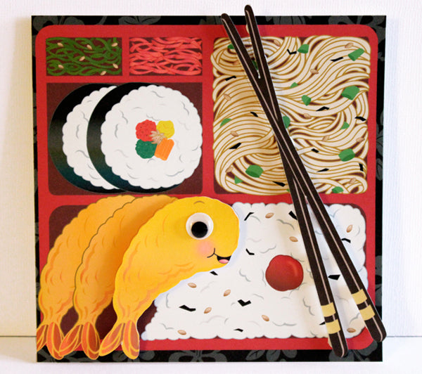 Shrimp Bento - Googly for You Greeting Card